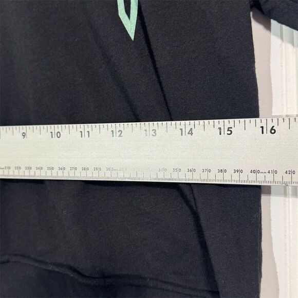 Pit Viper Crop‎ Top Tee Shirt M Black Neon Logo Y2K Streetwear Unisex Metal Font - Picture 4 of 6